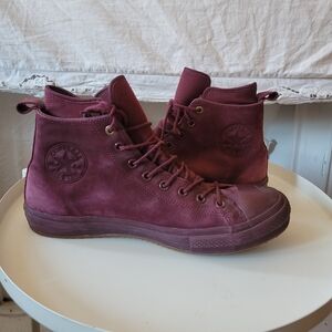 Converse Men's High-Top All Star II In Burgundy Waterproof